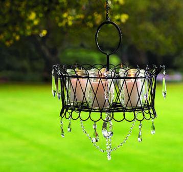 diy garden chandelier